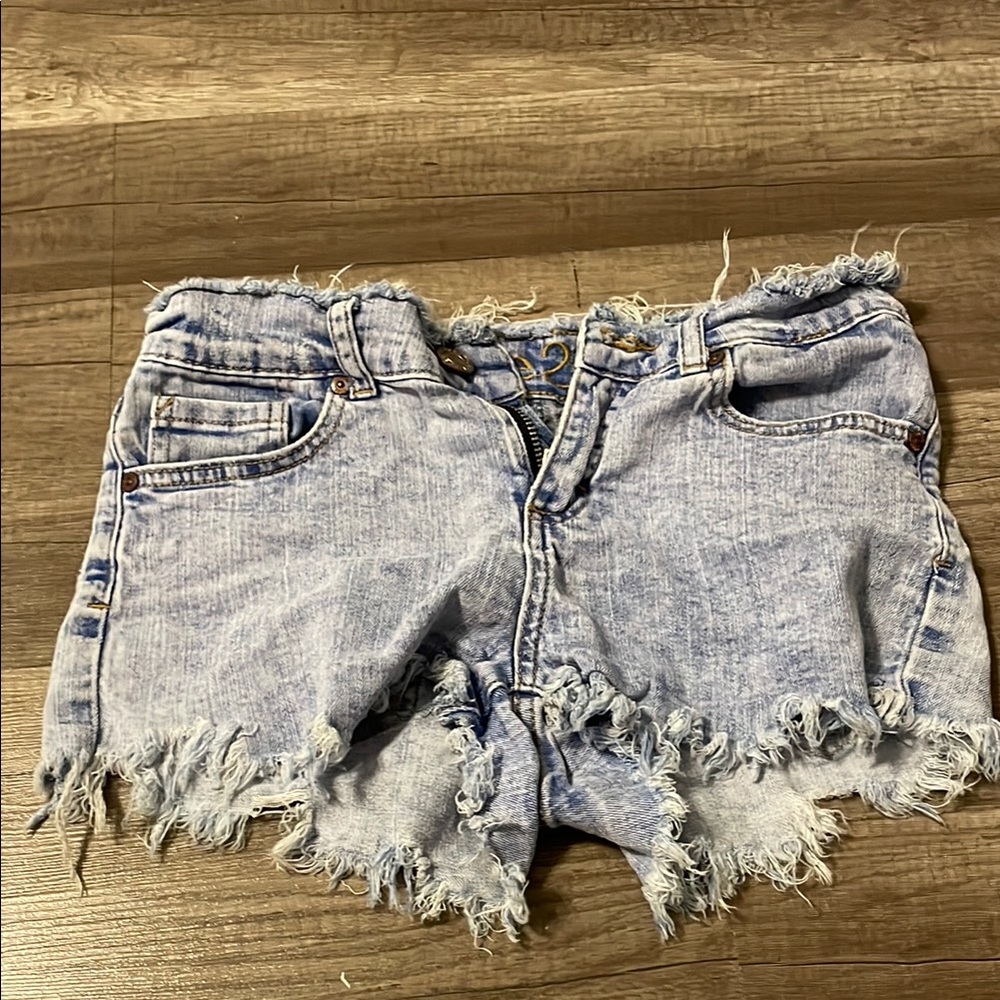 Frayed Denim Women Shorts